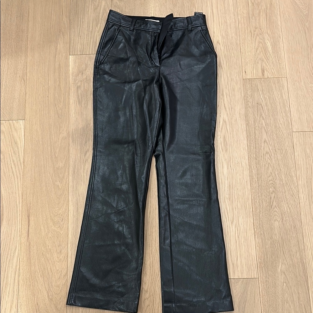 Babaton Black Flare Wide Leg Denim